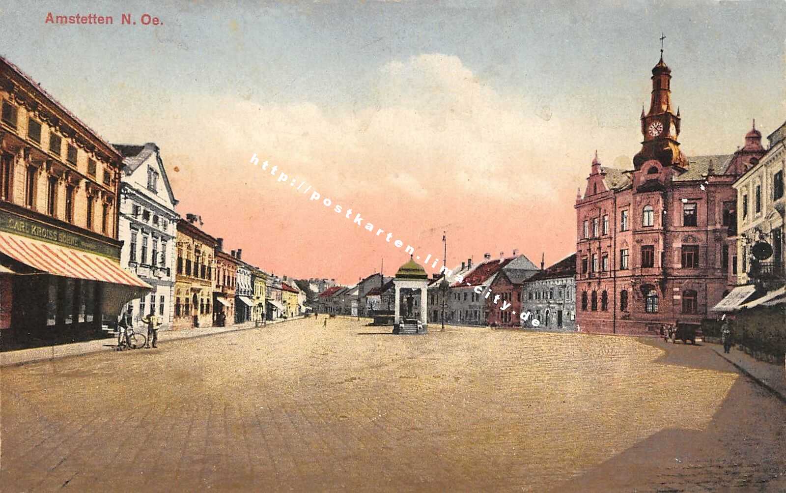 Amstetten Hauptplatz 1917